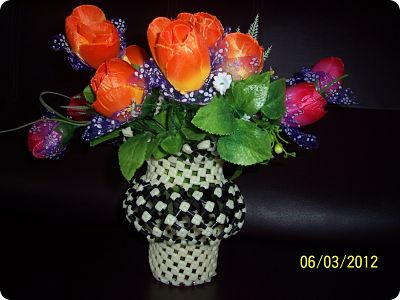 Memories from the past: Making a Flower Vase using Plastic Wires! – Part 4
