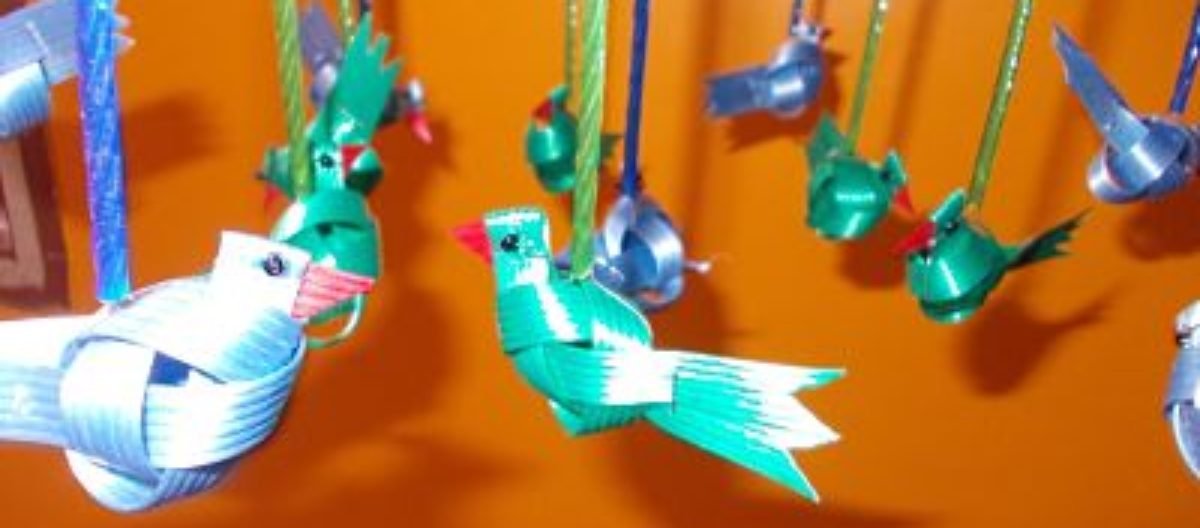 Make a Bird or Parrot using Mat Tape/Fish Tape!